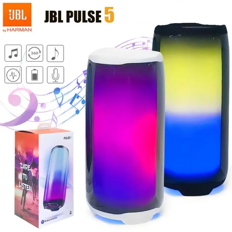 

Беспроводная Bluetooth-Колонка JBL PULSE5, стандарт IPX7, водонепроницаемая