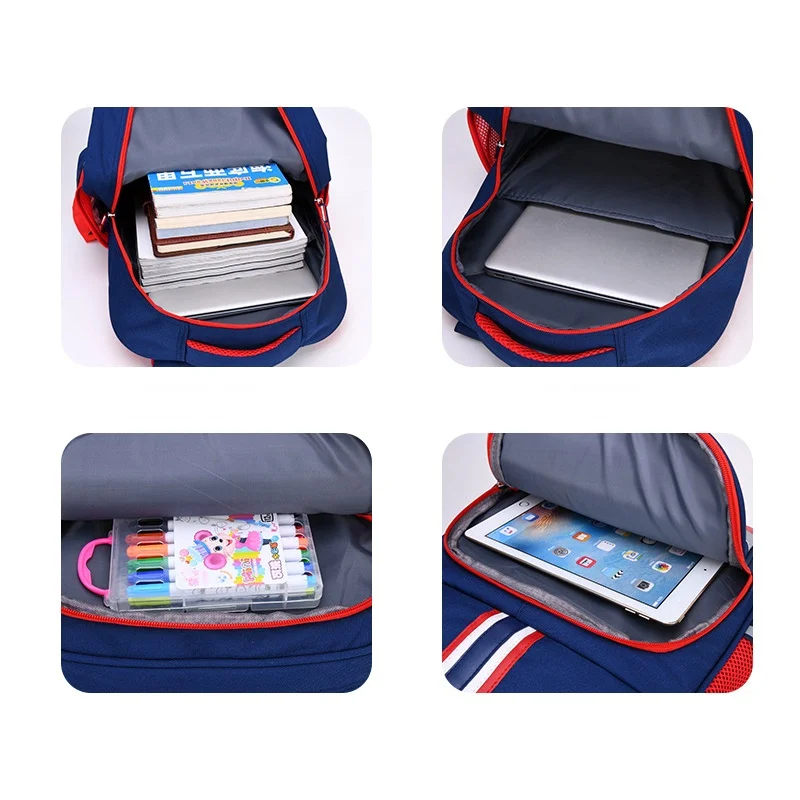 6-12 Years Old High-capacity British Style Backpacks for Girl Boy New Children Fashion Simple Panelled Schoolbags Back To School