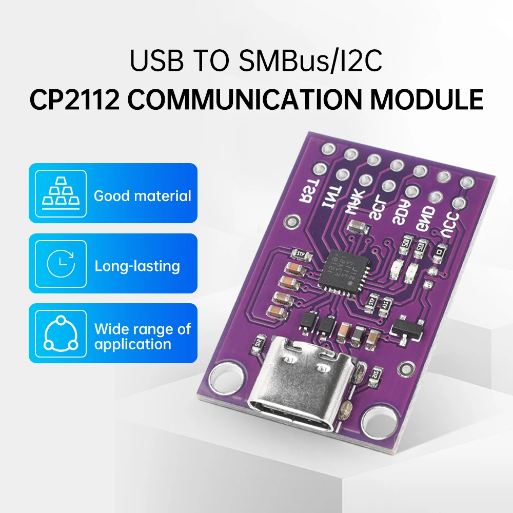 Плата отладки CP2112 модуль связи USB-SMBus I2C комплект оценки USB Micro/TYPE-C для модуля