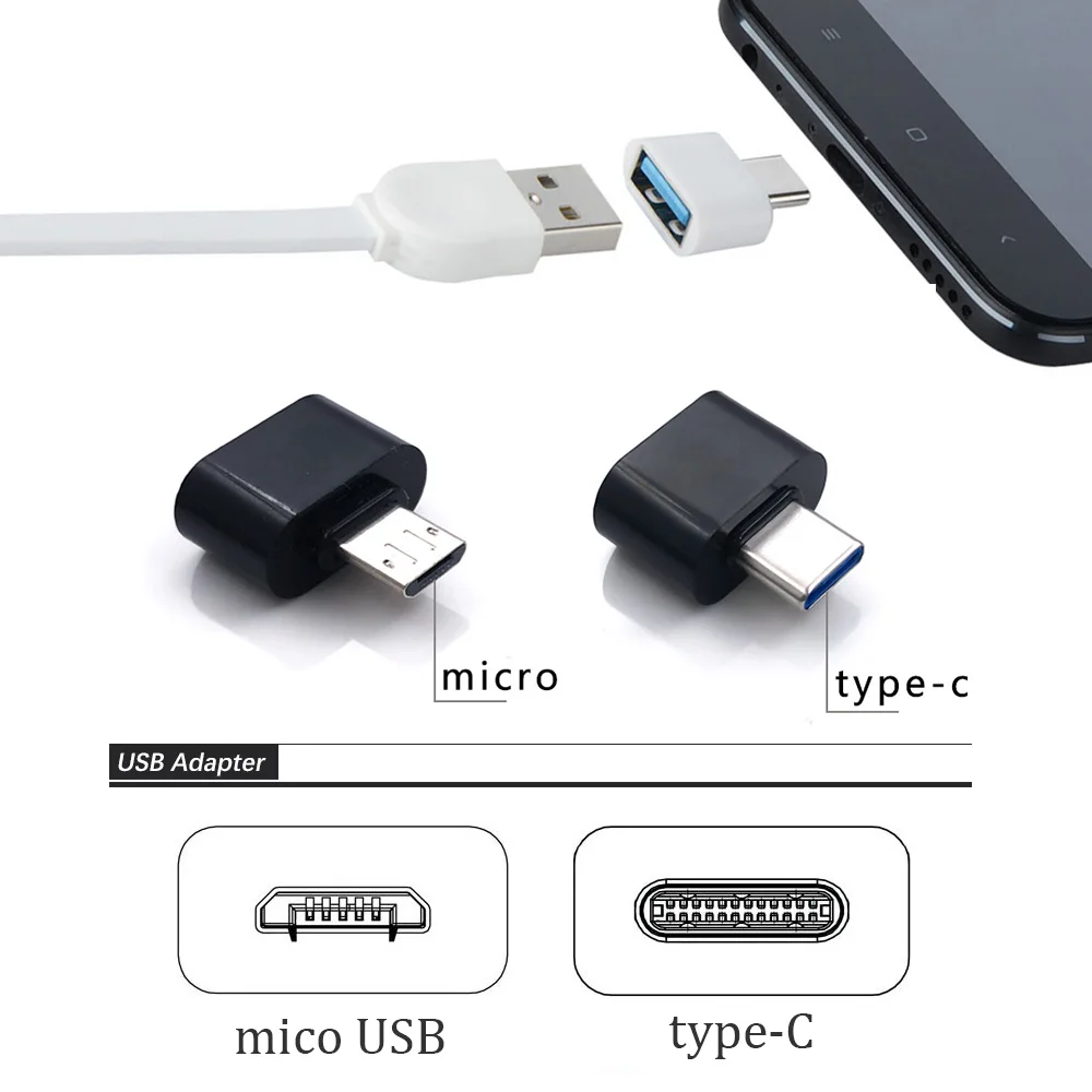Мини-адаптер USB Type-C конвертер Micro в адаптер микро-Мама Тип C фоторазъем для Android |