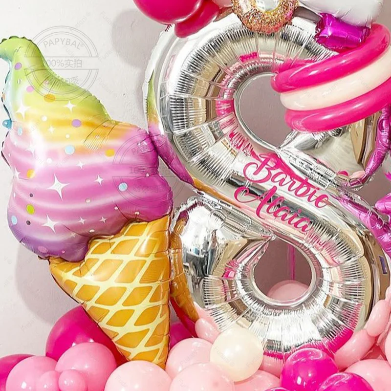 105 шт. детский воздушный шар из алюминиевой фольги для куклы Барби
