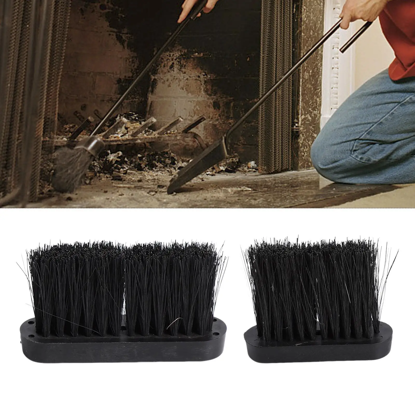 

Fireplace Brush Spare Hearth Brush Head Firewood Fireplace for Fireplaces