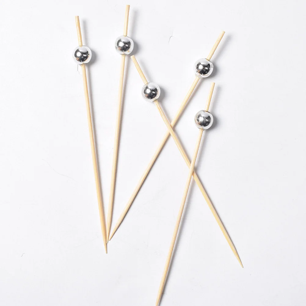 100 шт. креативные наборы для коктейлей зубочистки фруктов Delicatessen деревянные