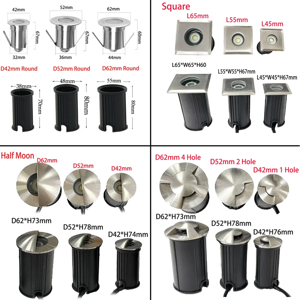 

Подземный фонарь Ohlite RGB 12В