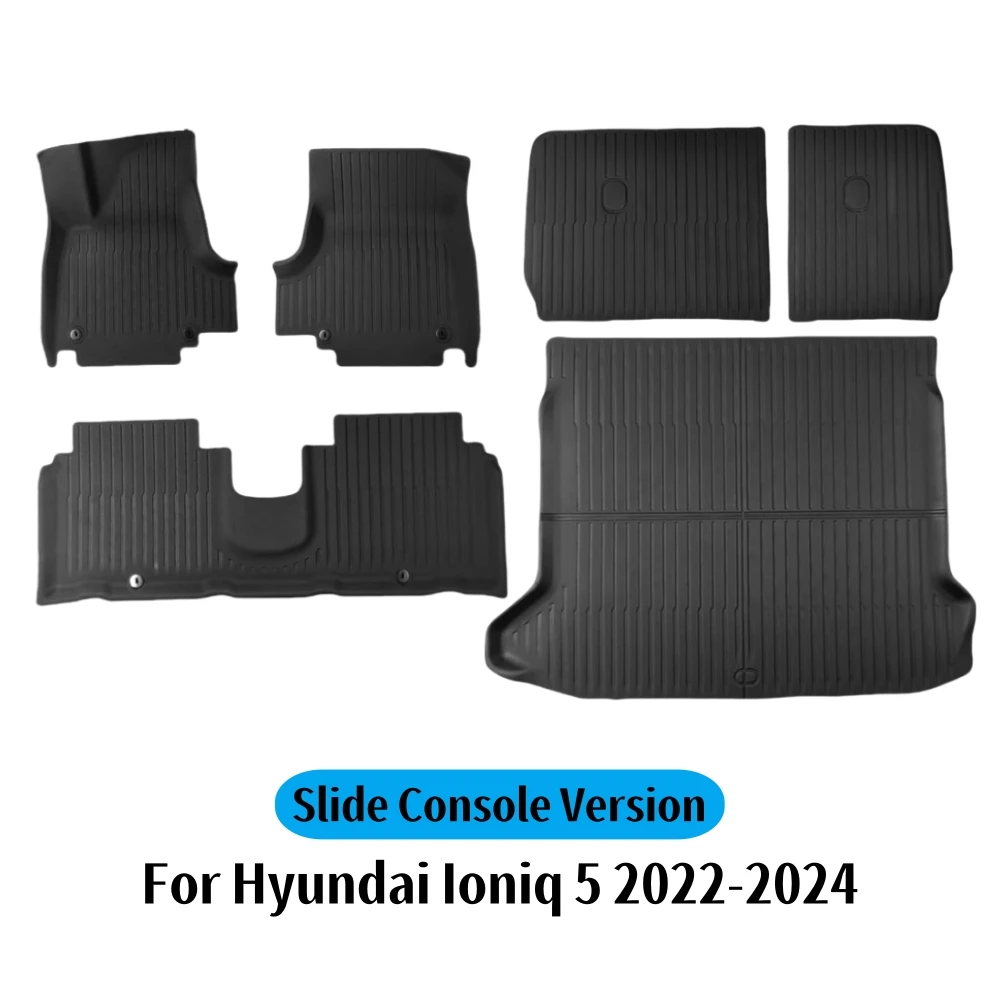 

3D напольный коврик для Hyundai IONIQ 5 2022 2023 2024, оригинальный напольный коврик, подкладка для багажника, водонепроницаемый нескользящий коврик