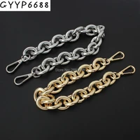 24mm thick round aluminum chain hook light weight bags strap bag parts handles all match accessory handbag straps