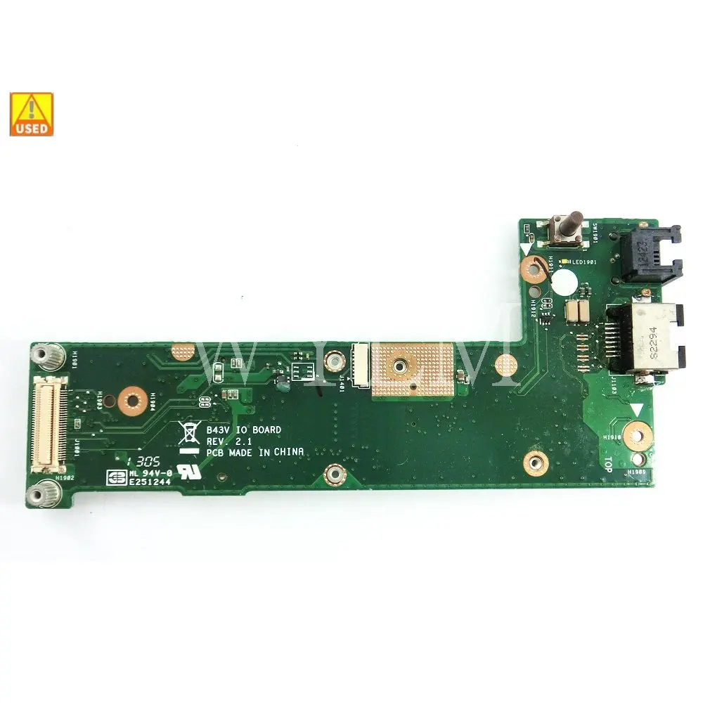 

Б/у плата ввода-вывода B43V для Asus B43V B43S плата ввода-вывода Бесплатная доставка 60-NAYIO1000-D01