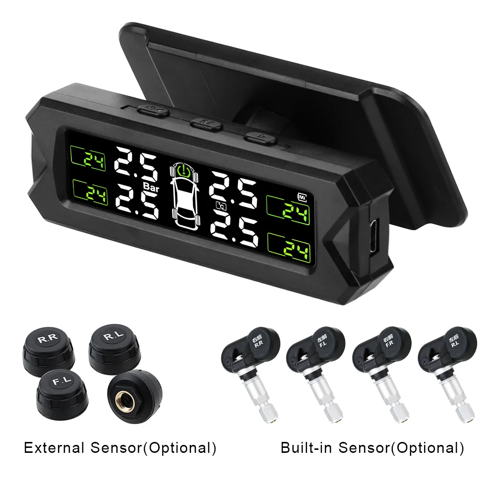 

Система контроля давления в шинах с оповещением о температуре, на солнечной батарее