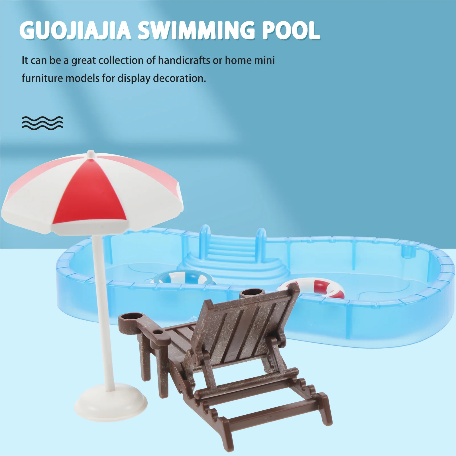 Микросцена украшения дом пляжный стул домашний декор мини-игрушки для плавания