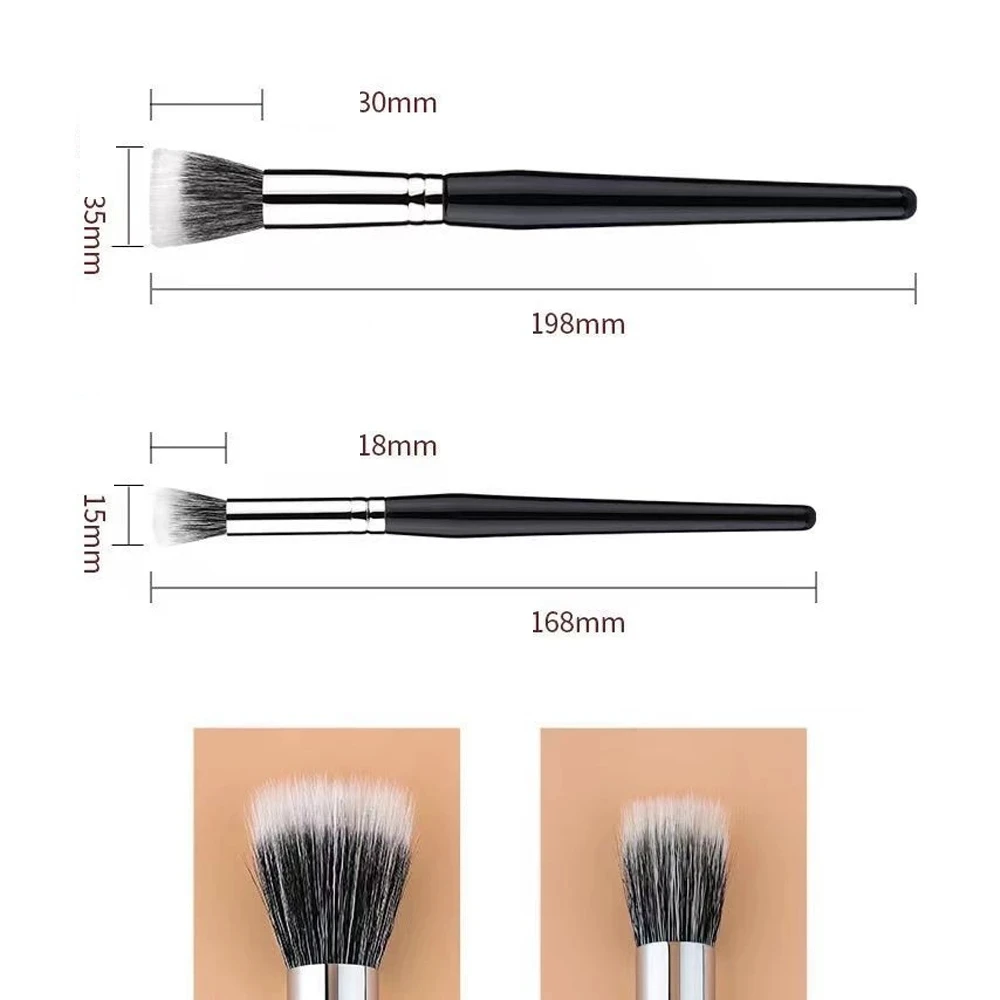 Черные многофункциональные кисти для макияжа косметические глаз и лица пудры