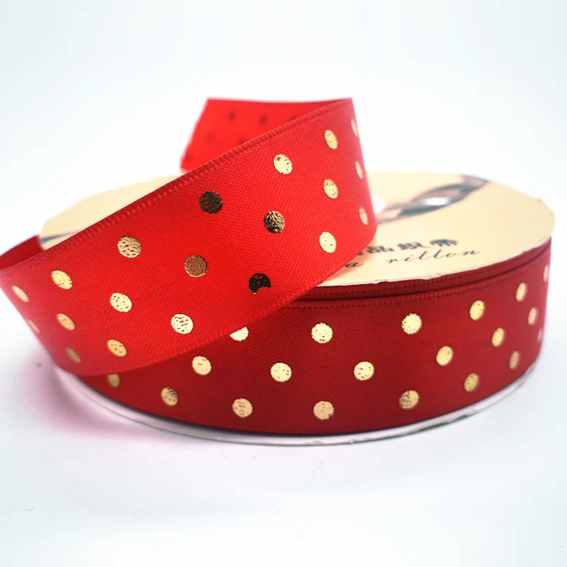 Атласные ленты с принтом 25 мм 5 ярдов |