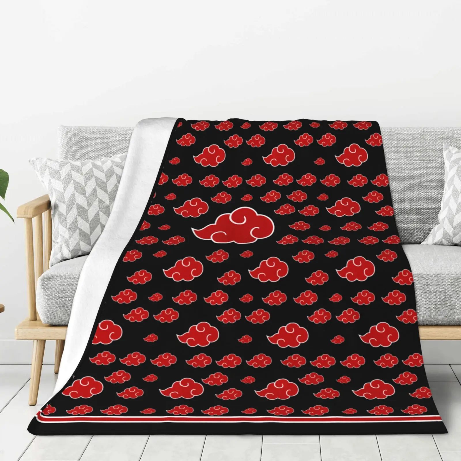 

Japan Anime Hokage Akatsuki Soft Warm Blanket Coral Fleece Throw Home Plush Bedroom Sheet Children Cosplay Gift Bedspreads