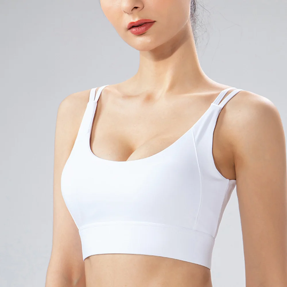 

Woman's Sports Bra Push Up Criss-Cross Back Support Camisole Tank Tops Padded for Training Workout Women's Sports Wear ASD88