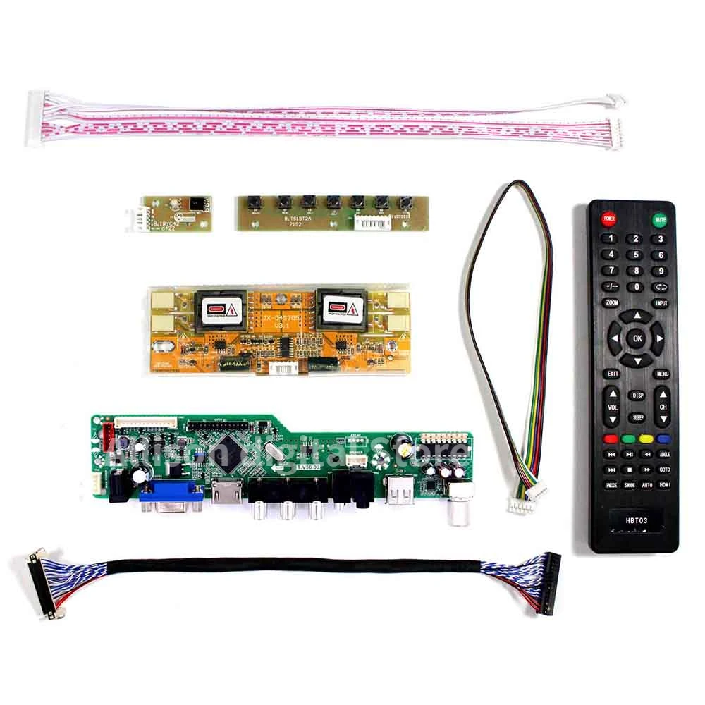 Новый комплект ТВ 56 для M215HW01 V0 / V1 V9 TV + HDMI VGA AV USB драйвер платы контроллера ЖК