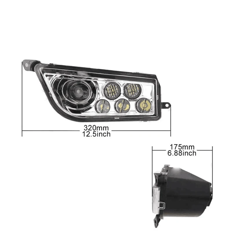 Фото Пара светодиодных фар RZR 30W, передние светодиодные фары, совместимые с Polaris General, RZR XP Turbo/S S 1000 S 900 2014-2022 №4