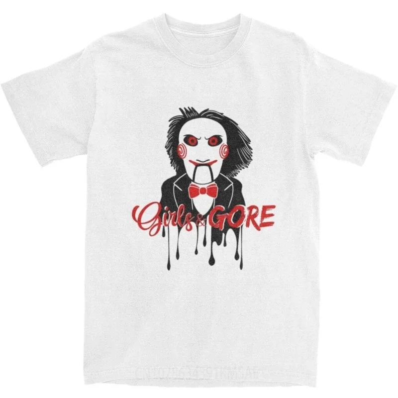 Футболка с изображением пазла-пилы для мужчин и женщин аксессуары хлопковая