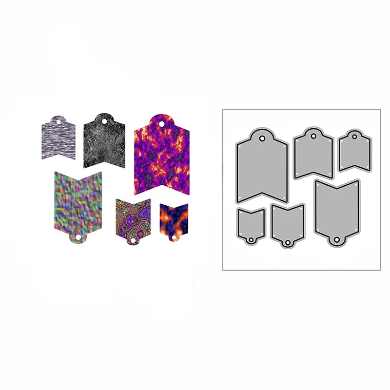 

2022 New DIY Good Looking Tags Embossing Stencil Craft Metal Cutting Dies for Making Card and Scrapbooking Decoration No Stamps