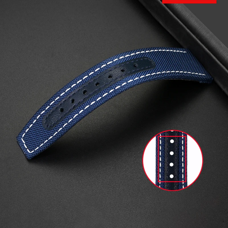 20mm 21mm 22mm High Quality cave leather watch band For Iwc pilot Mark 18 Portugal strap men's accessories  Bracelet