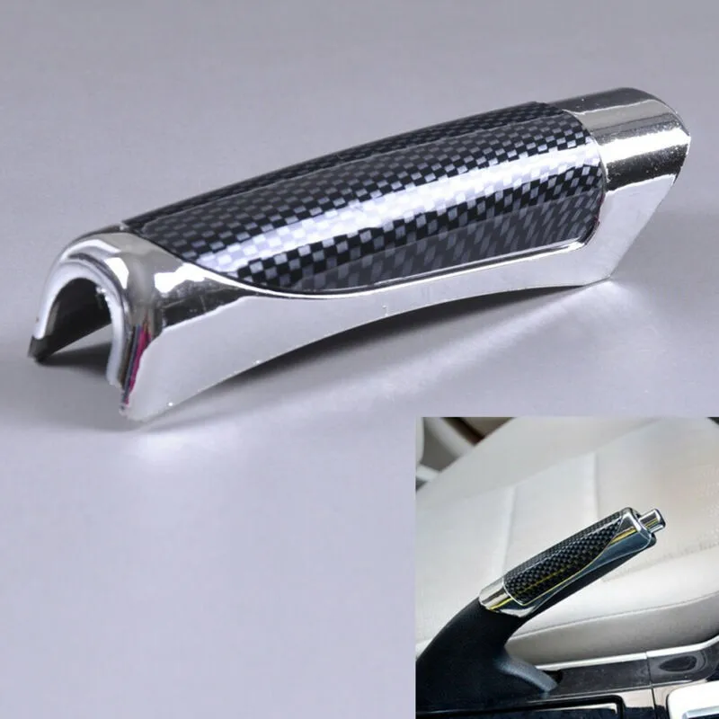 

Cover Handbrake Cover DIY Decoration Protector Universal 1pc Carbon Fiber Style