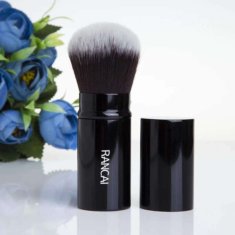 

RANCAI 1pcs Blusher Powder Foundation Facial Eyes Concealer Kabuki Brush Cosmetic Tools Professional Retractable Makeup Brushes