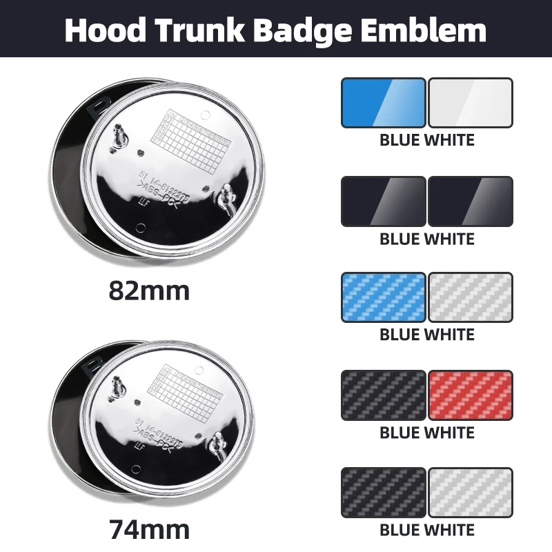 Эмблема багажника для Bmw E46 E39 E38 E90 E60 Z3 Z4 X3 X5 X6 51148132375, 82 мм 74 мм Эмблема багажника для Bmw E46 E39 E38 E90 E60 Z3 Z4 X3 X5 X6 51148132375, 82 мм 74 мм