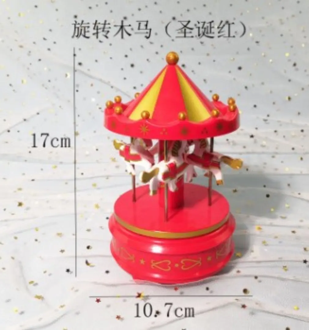 

Романтический карусель музыкальная шкатулка креативное украшение торта, выпечки музыкальная шкатулка сцены Наряжаться подарок на день ро...
