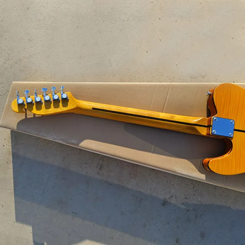 В наличии Prince HS Anderson &amp Hohner Madcat Mad Cat Tele Amber Yellow Flame Maple Top Электрогитара с