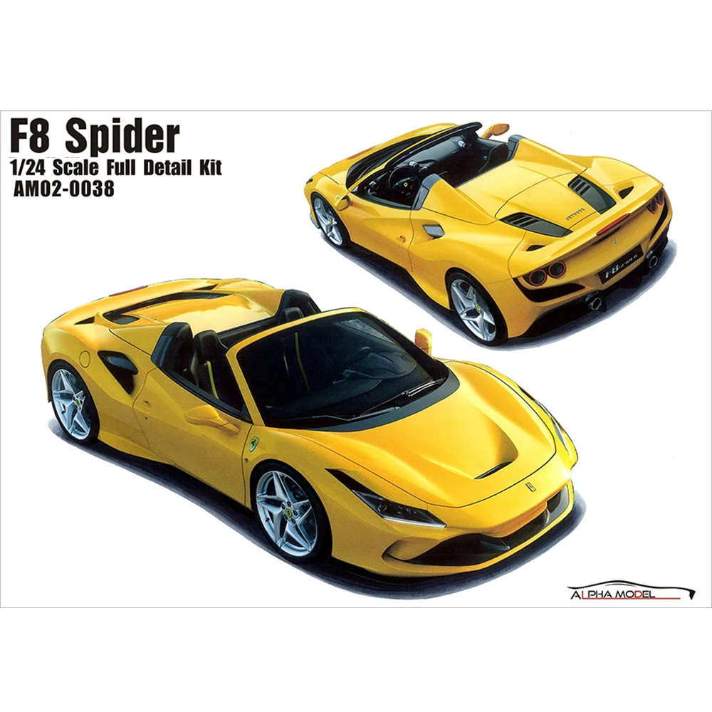 

Alpha Model AM02-0038 1/24 F8 Spider Resin Material Assembled Full Detail Trans-Kit Model Car Vehicle Suite Hand Made Model