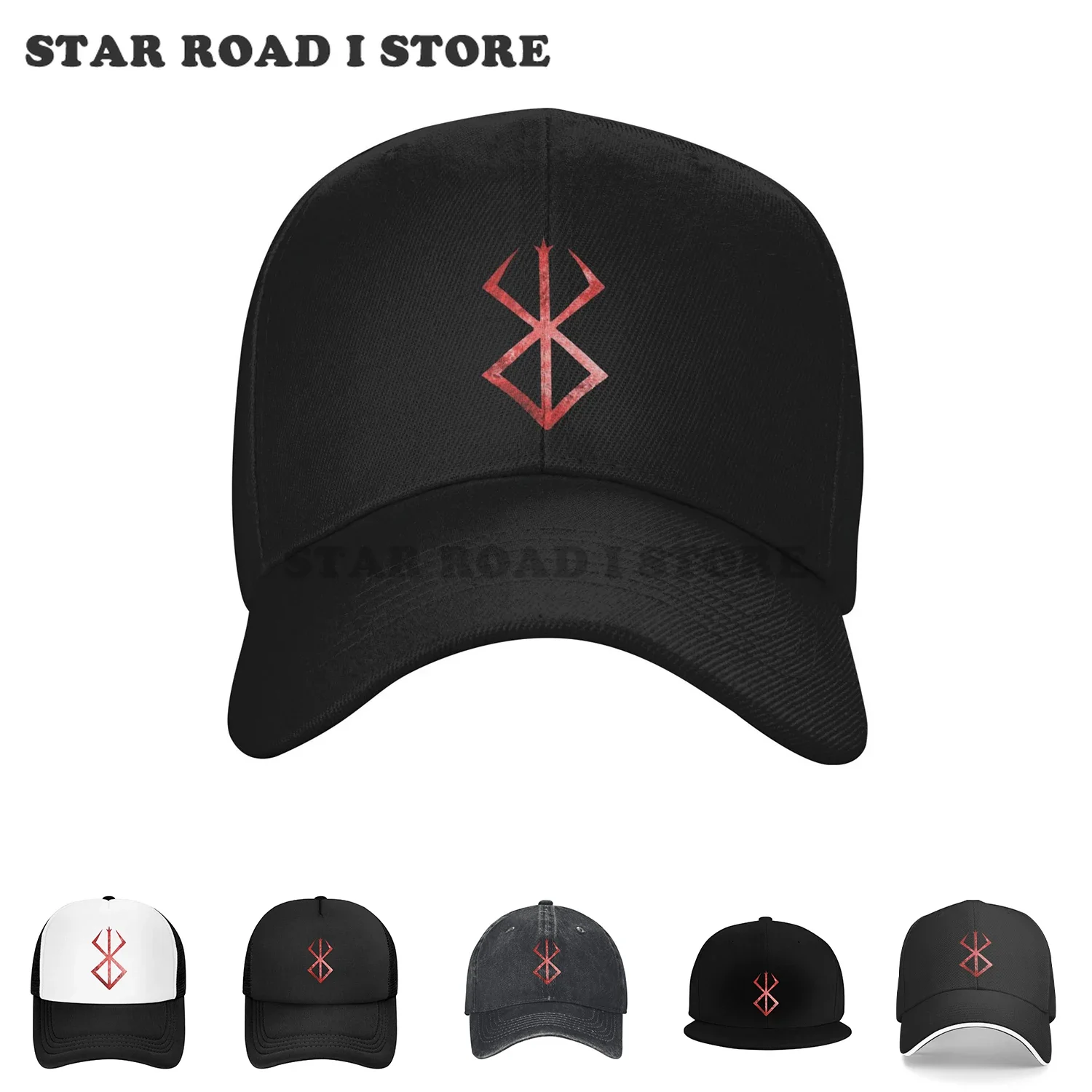 100% хлопок BERSERK Dad Hat Kentarou Miura Comic Бейсбольные кепки Аниме Шляпы с фанатом для женщин