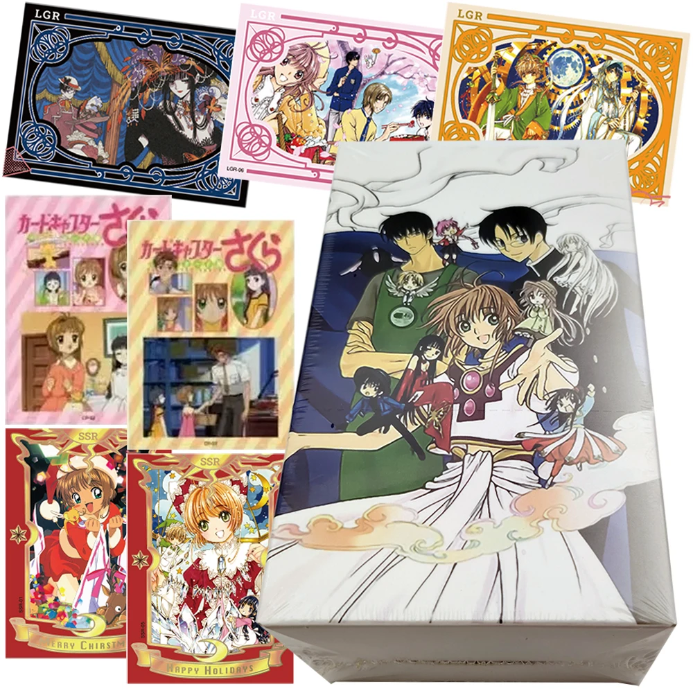Фото Коллекционные карточки Card Captor Sakura CLAMP: подарок-сюрприз для мальчиков и девочек, классические японские аниме-персонажи, игрушка-карточка №1