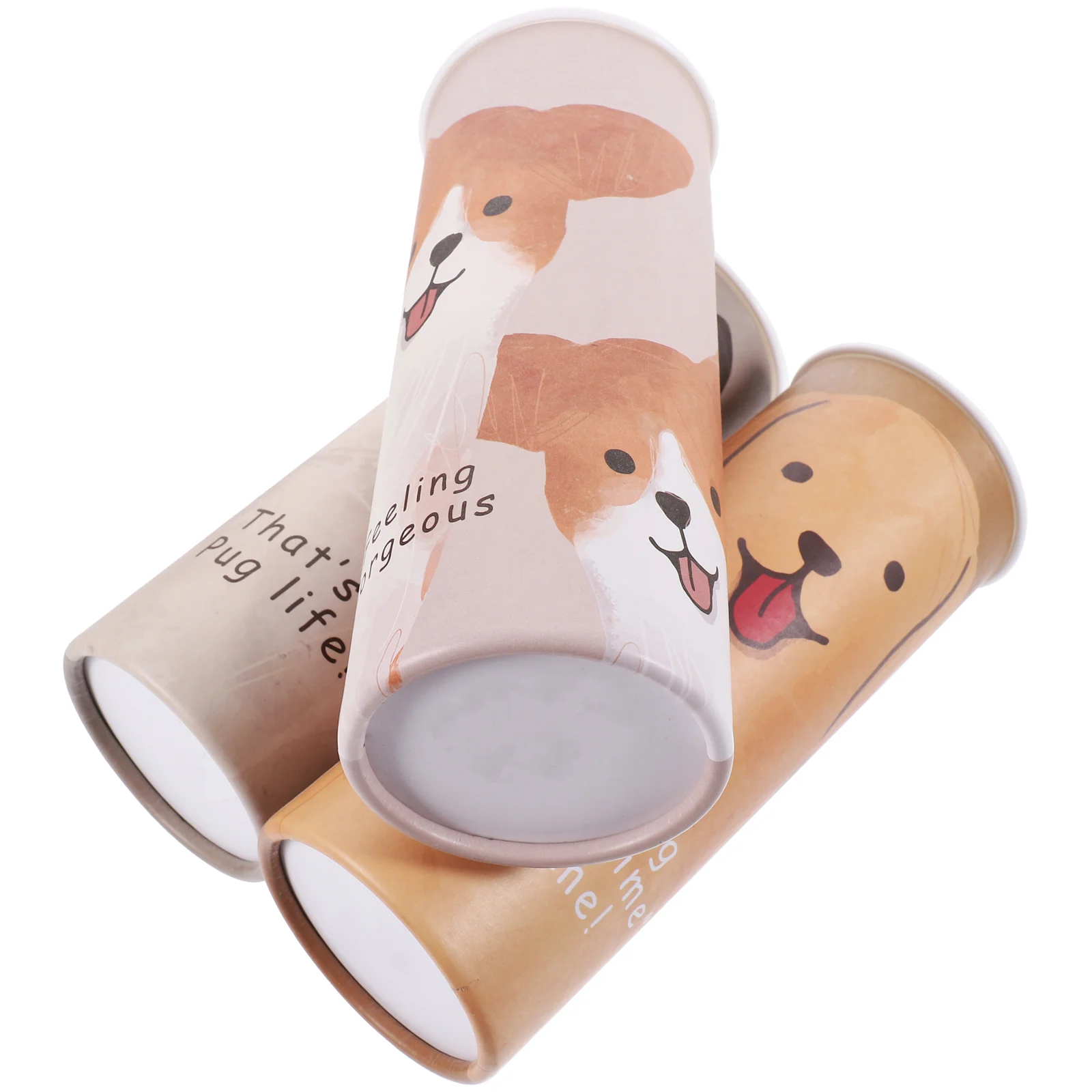 

3pcs Car Tissues Decorative Car Tissues Cylinder Portable Facial Tissues Car Supplies