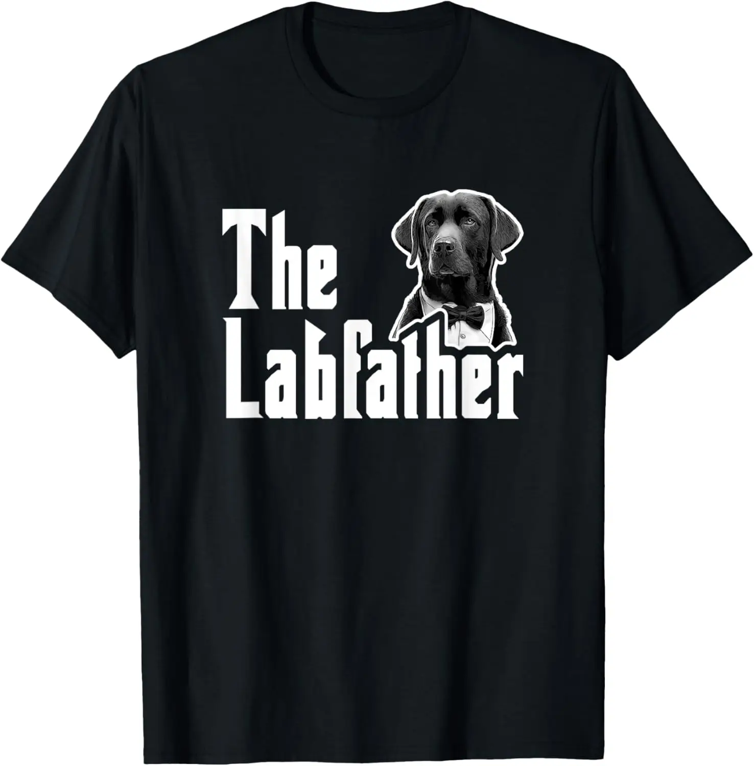 Лабораторный отец собака папа галстук-бабочка Labrador Lover футболка ко Дню отца