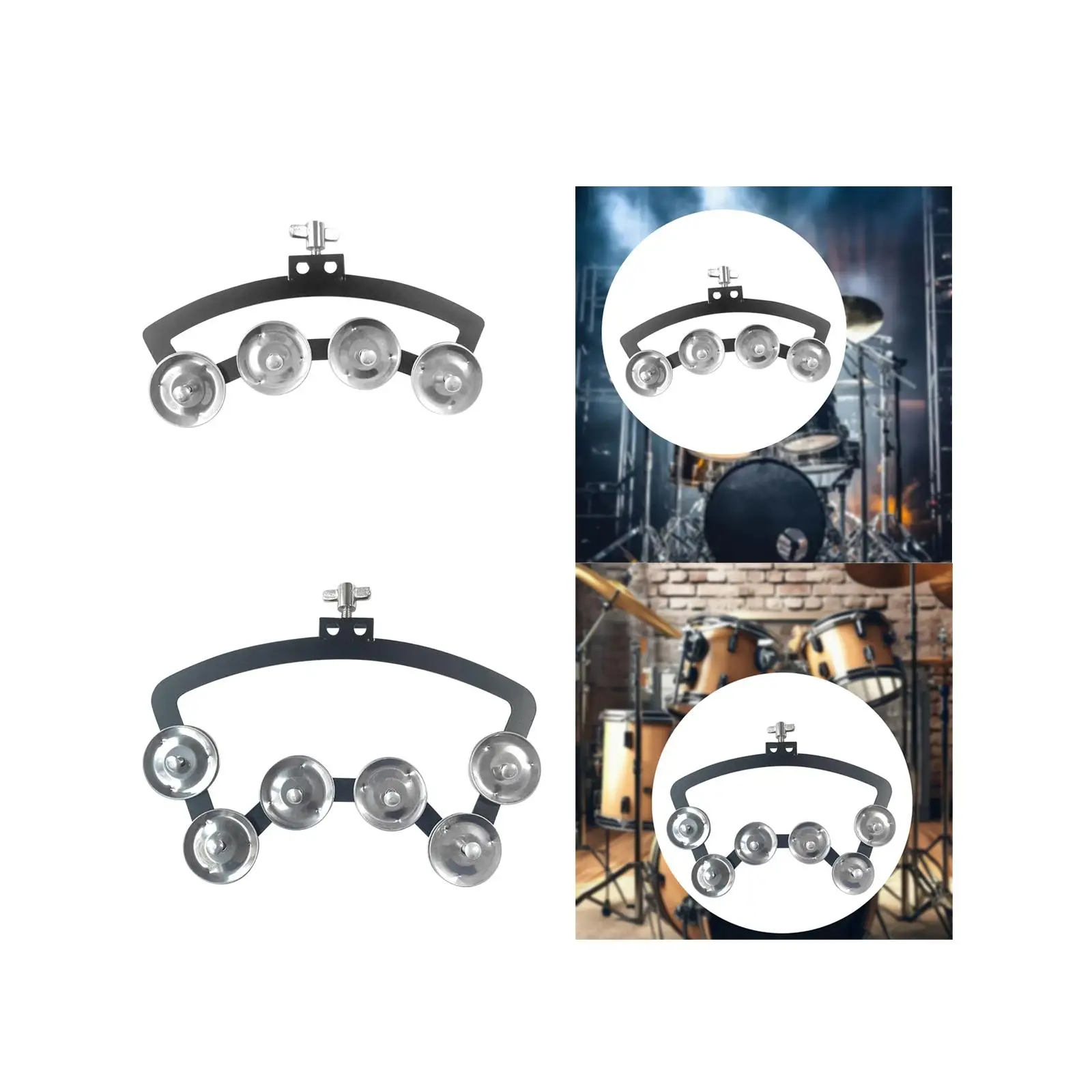 Тамбарин Hi Hat перкуссионный инструмент с креплением гайки для концерта детский и