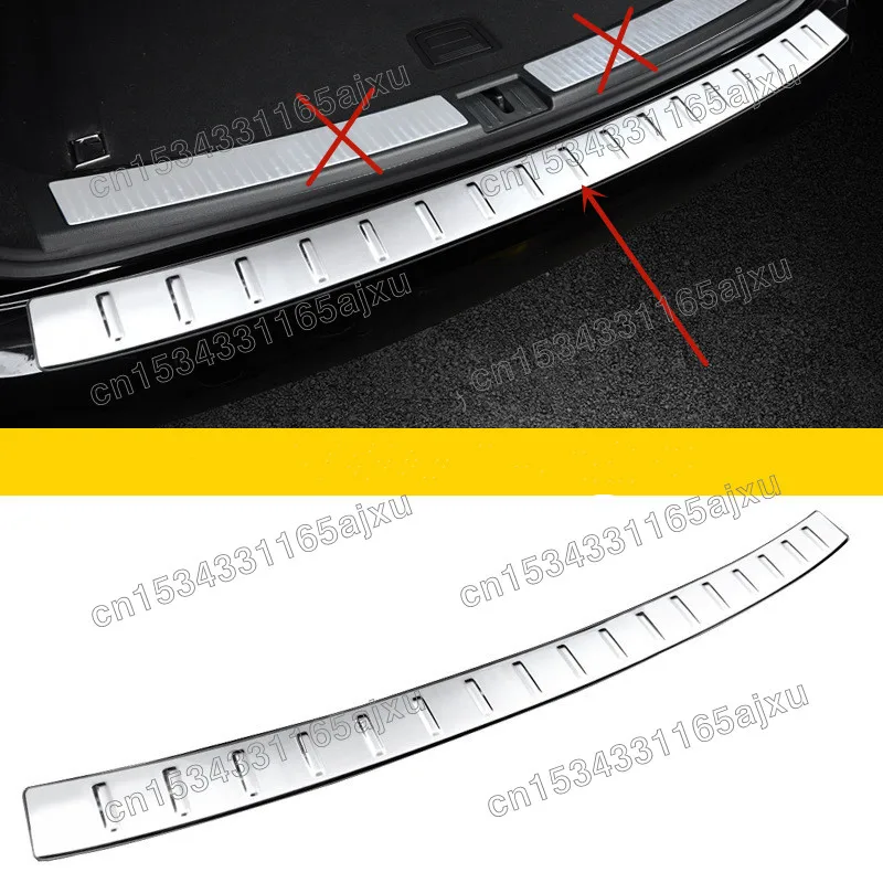 

Trim For VW/Volkswagen Touareg 2019 2020 2021 Car styling Stainless steel Rear Bumper Protector Sill Trunk Tread Plate