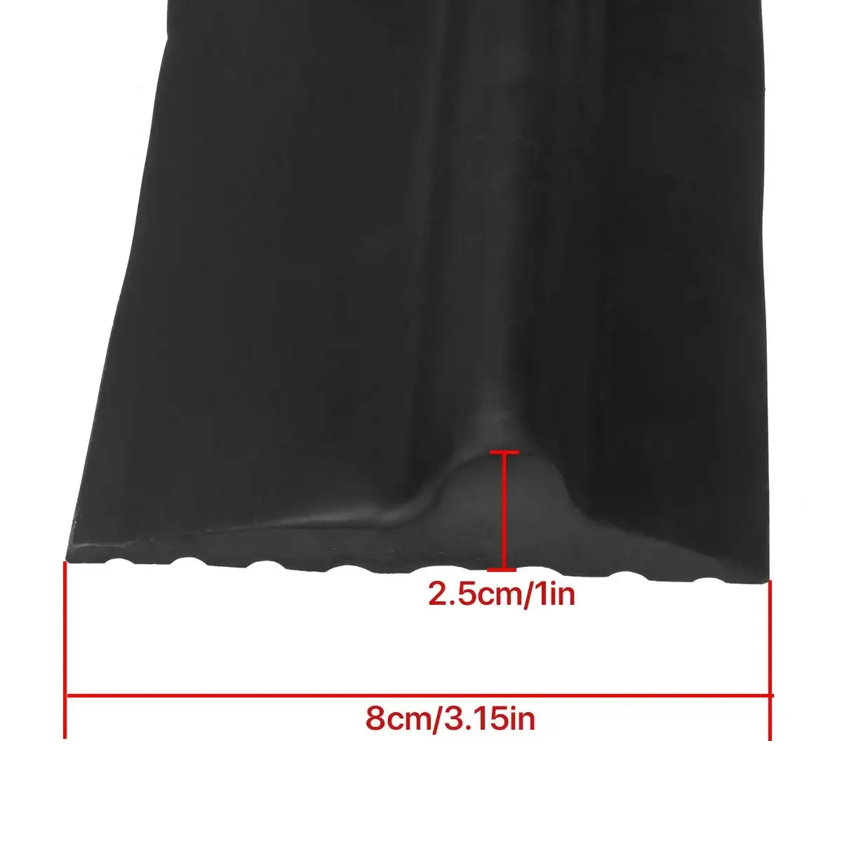 Уплотнительная лента для нижней части двери гаража 3/6 м 80x25 мм уплотнительная