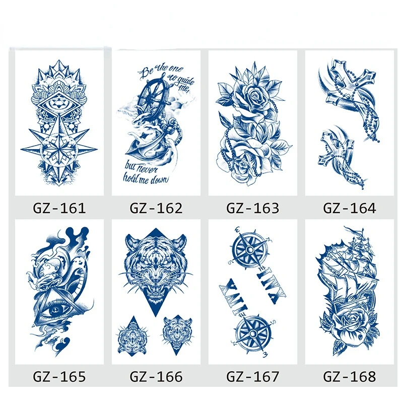 

2021 new net celebrity herbal juice tattoo stickers semi-permanent waterproof sweat tattoo tattoo stickers