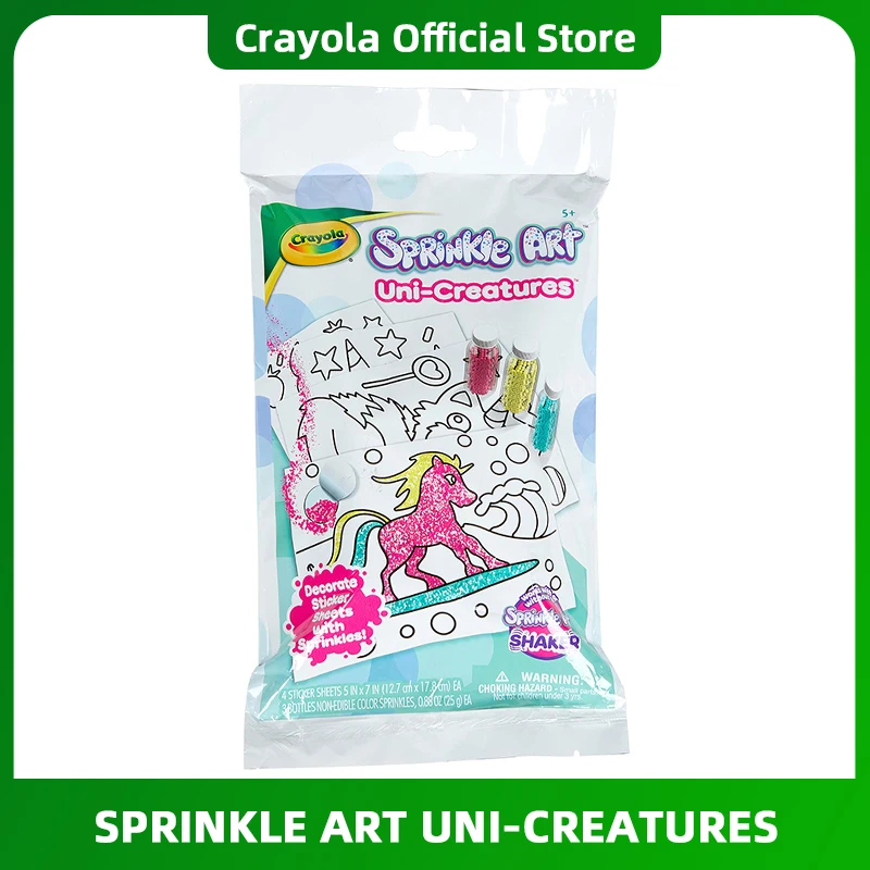 Crayola Unicorn Creatures Sprinkle Art Craft for Girls & Boy