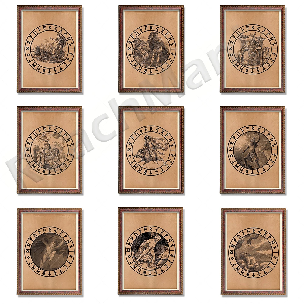 Тор молотил викингов старый один украшения Локи оккультная Художественная