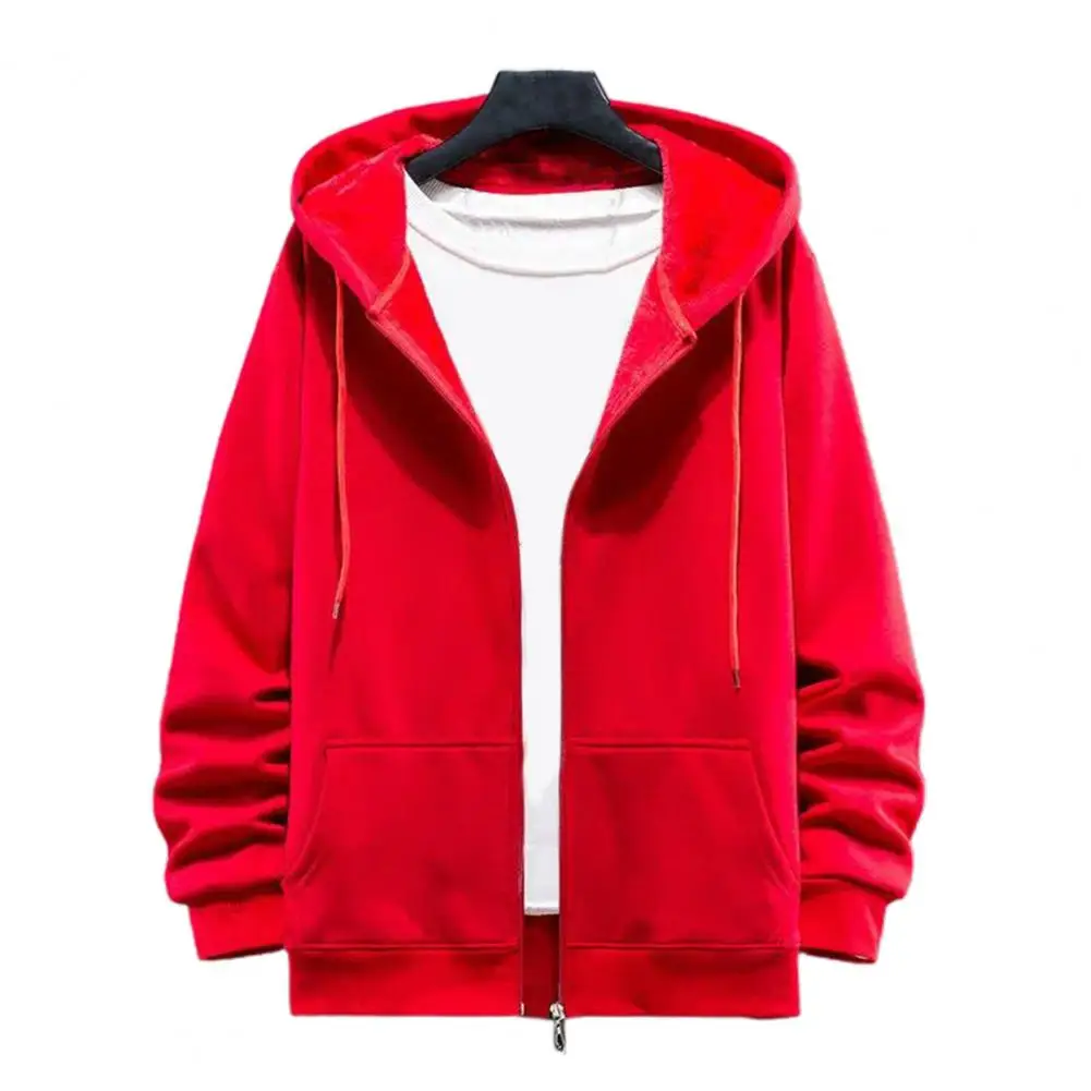 Новый мужской свитер осень-зима флисовый утепленный однотонный повседневный