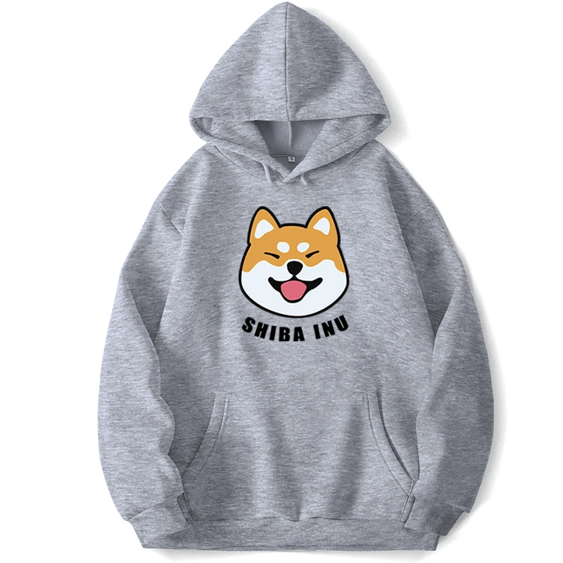 Shiba Inu Dog Cute Dogs Kawaii Funny Sweatshirts Men Hoodie Hoodies Trapstar Pullovers Jumper Hooded Pocket Autumn Sweatshirt