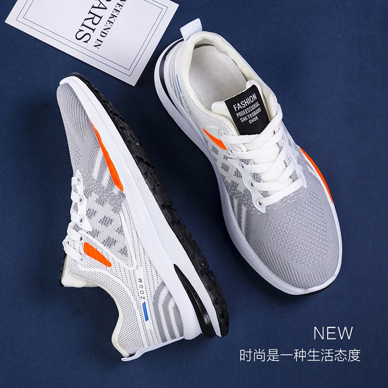 GREENGLIN PROFESSIONAL RUNNING SHOES FOR MEN LIGHTWEIGHT MEN'S DESIGNER MESH SNEAKERS LACE-UP MALE OUTDOOR SPORTS WALKING SHOE