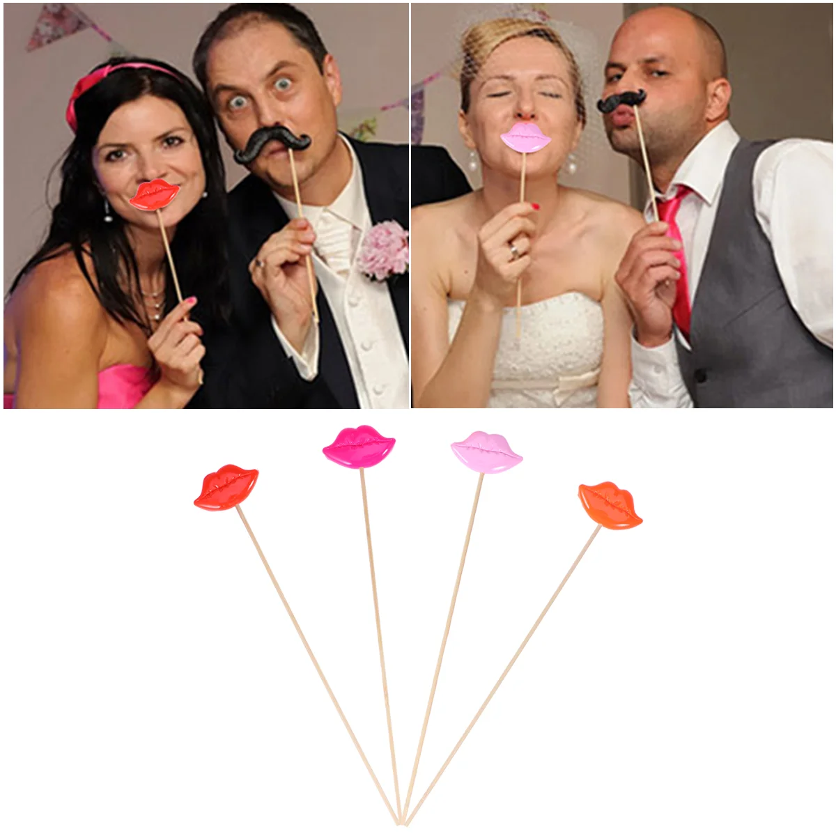 

Selfie Photo Prop Wedding Mouth Photo Booth Party Background Wooden Birthday Photo Booth Prop Baby