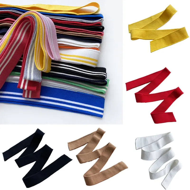 Эластичные трикотажные манжеты из хлопчатобумажной ткани в рубчик 3 5*80 см