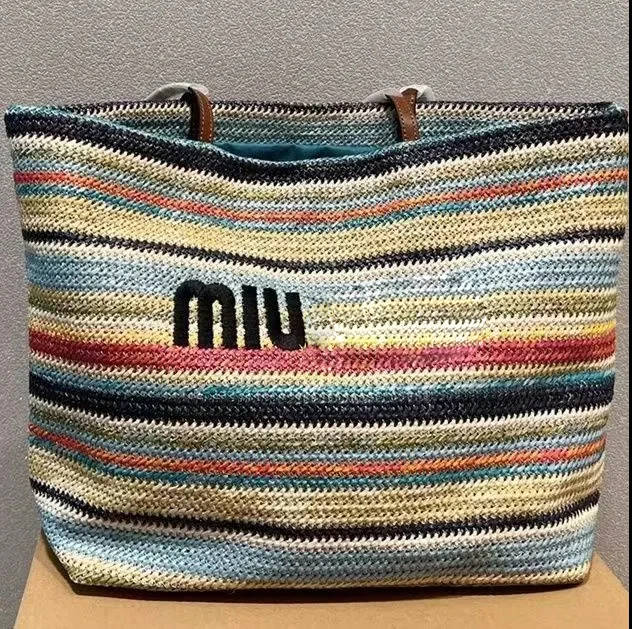 

2022 New Fashion Women Shopping Shoulder Bags Large Capacity Eco High Quality Hand-woven Tote Bags Holiday Style Beach Bags
