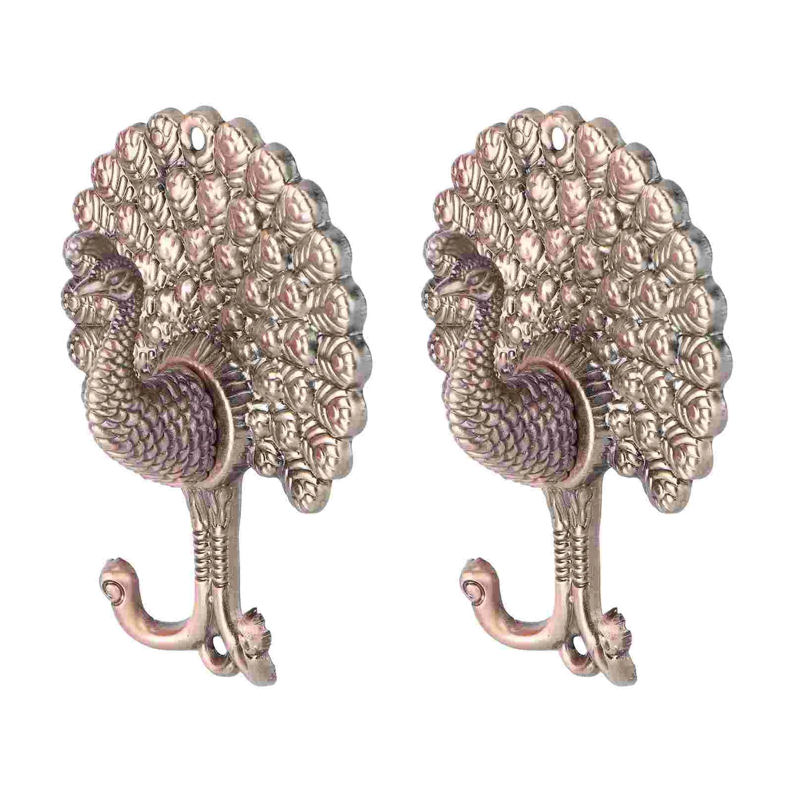 

1 Pair Drapery Curtain Metal Decorative Vintage Curtain Tiebacks Hooks Curtain Holdbacks