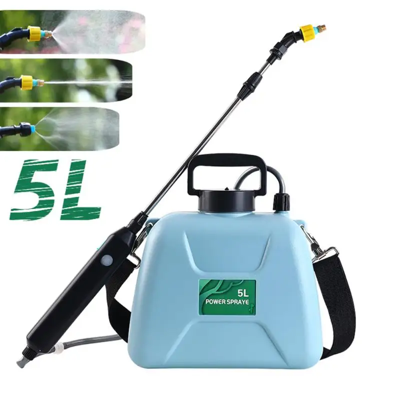 Garden Shoulder Electric Sprayer 5L Agricultural Watering Can Atomizing Watering Bottle Rechargeable Garden Sprayer Equipment