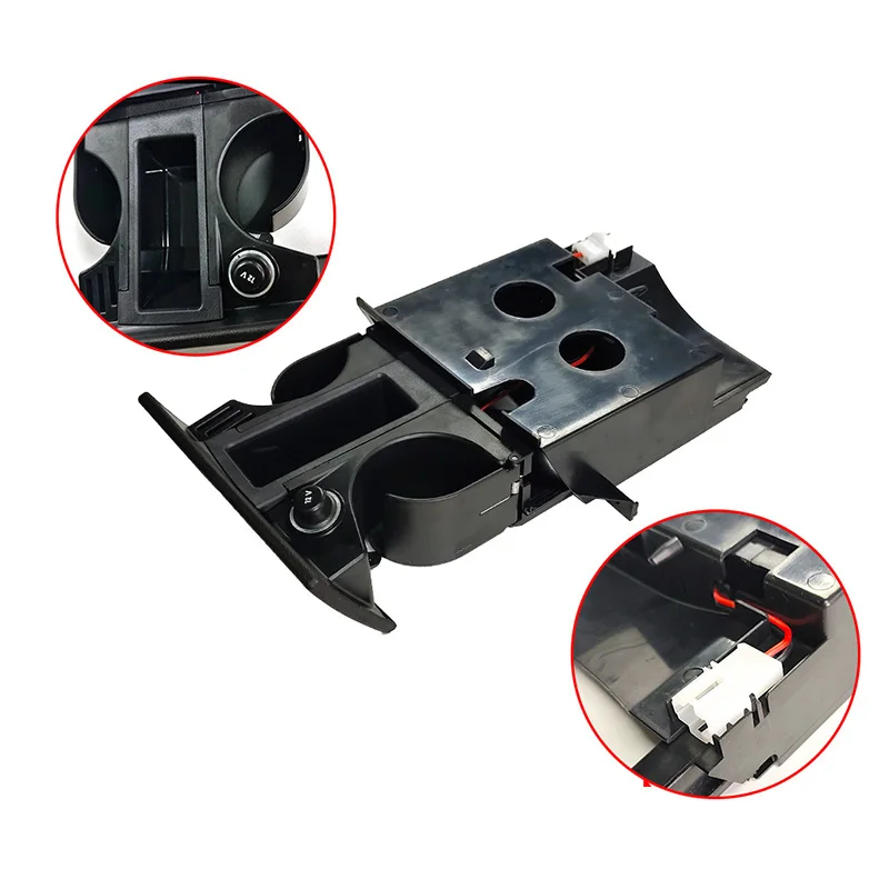 Подставка RHD 7H285860130T черная для стакана пепельница транспортера VW T5 автомобильная