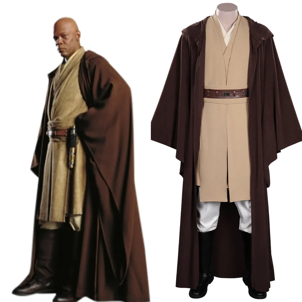 

Wars Mace Windu Cosplay Costume Outfits Halloween Carnival Suit