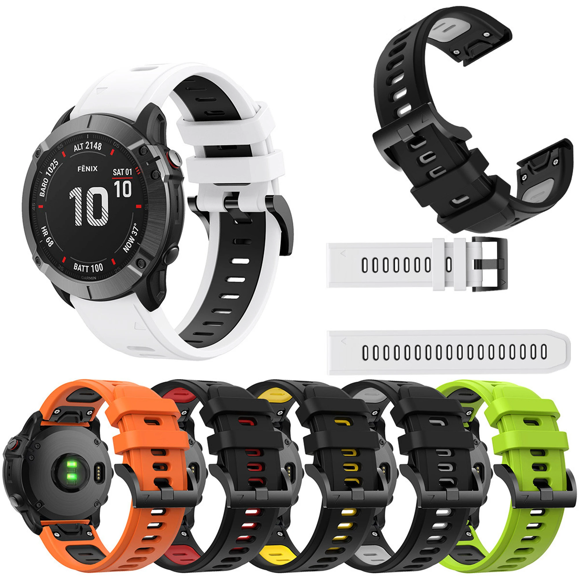 20 MM Silicone Soft Watch Strap Wristband for Garmin Fenix 7S Fenix6S/Fenix 6S Pro 5S official Bracelet For Fenix7S band |