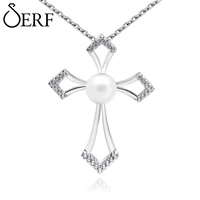s925 sterling silver necklace women chokers pearl gospel cross pendants chains luxury moissanite woman jewelry accessories gift